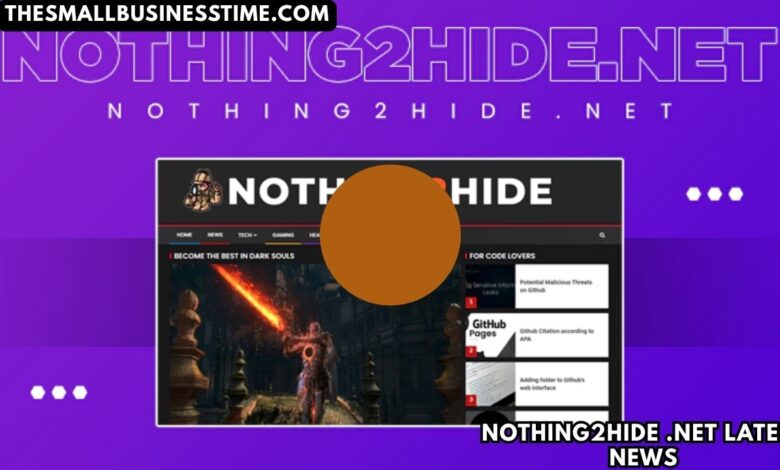 Nothing2hide .net Latest News