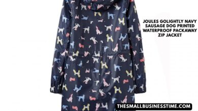 joules golightly navy sausage dog printed waterproof packaway zip jacket