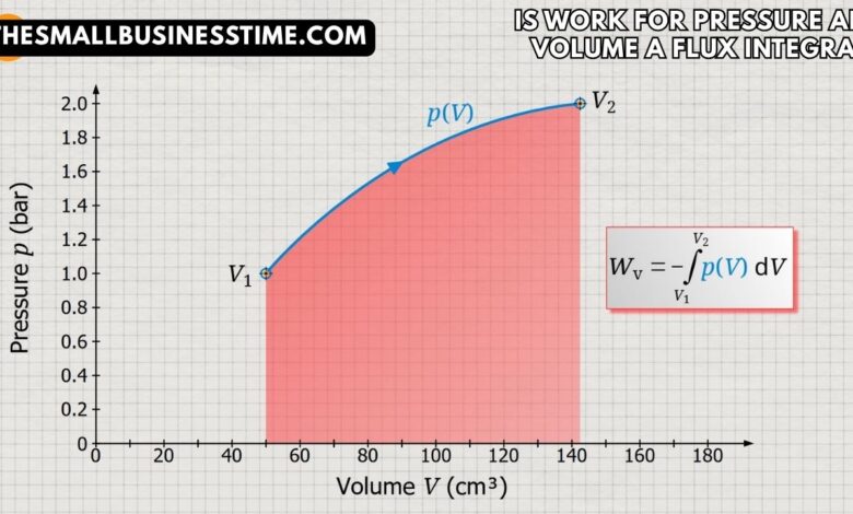 is work for pressure and volume a flux integral