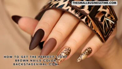 How to Get the Perfect Light Brown Nails Color Backstageviral.com