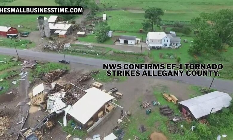 NWS Confirms EF-1 Tornado Strikes Allegany County