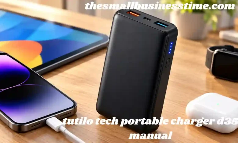 tutilo tech portable charger d35 manual
