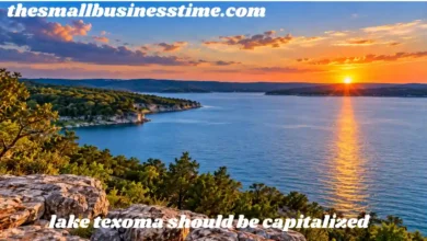 lake texoma should be capitalized